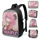 Graphic Print FATE - ASTOLFO(2) USB Charge Backpack School Travel Bag