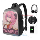 Graphic Print FATE - ASTOLFO(2) USB Charge Backpack School Travel Bag