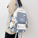 Waterproof Nylon Women School Backpack Multifunction Female Business Teenage Lap