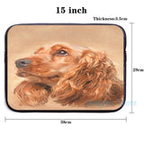 Graphic Print Cocker Spaniel Dog USB Charge Backpack for Travel