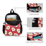 Fried Eggs Pattern Bags Backpacks Fried Egg Eggs Egg Fried Breakfast
