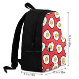 Fried Eggs Pattern Bags Backpacks Fried Egg Eggs Egg Fried Breakfast