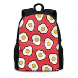 Fried Eggs Pattern Bags Backpacks Fried Egg Eggs Egg Fried Breakfast