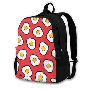 Fried Eggs Pattern Bags Backpacks Fried Egg Eggs Egg Fried Breakfast