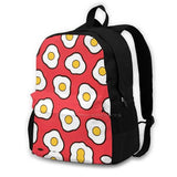 Fried Eggs Pattern Bags Backpacks Fried Egg Eggs Egg Fried Breakfast