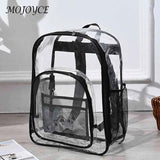 Large Capacity PVC Backpack for Girls Daily Travel Shopping