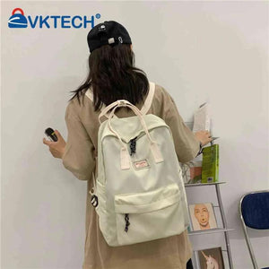 Harajuku Backpacks for Students Solid Knapsack Preppy Style School Bag