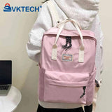 Harajuku Backpacks for Students Solid Knapsack Preppy Style School Bag