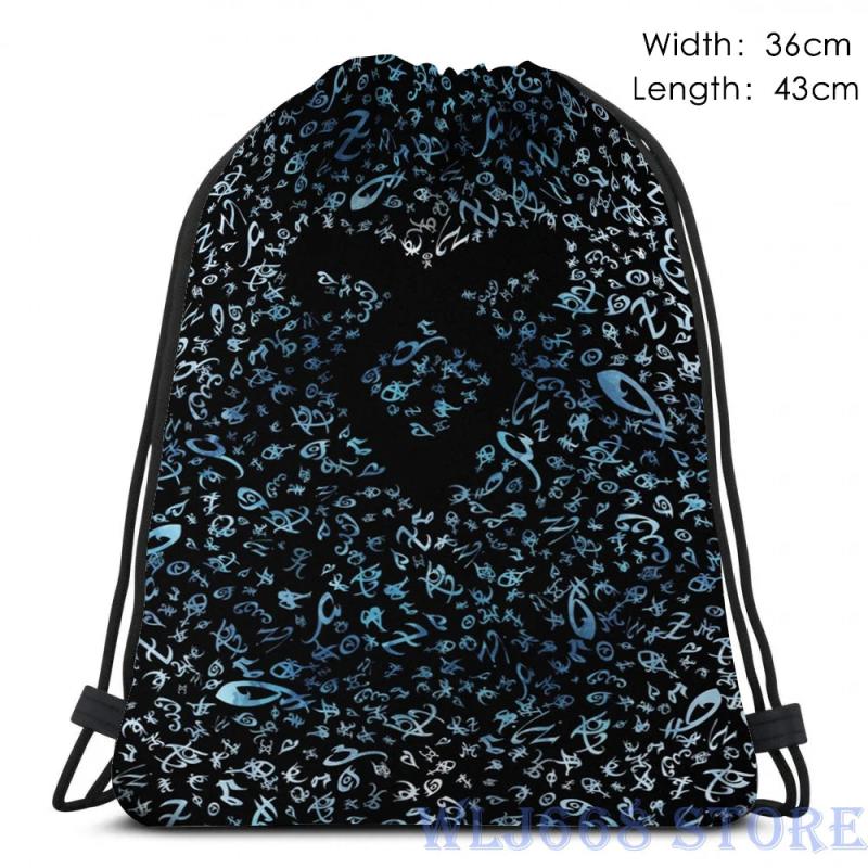 Funny Graphic Print Shoulder Bag Shadowhunters Rune Texture