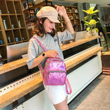 Women's Small Laser Backpack for School & Travel