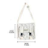 Japanese Crossbody Bag Anti-theft Messenger Bag with Pockets