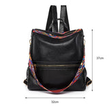 Rhombus Leather Girl Travel Crossbody Messenger Bag