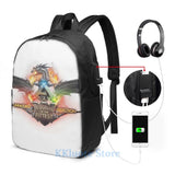 Funny Graphic Print Ark Survival Evolved USB Charge Backpack