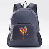 Butterfly Pattern Outdoor Backpack Foldable Camping Travel Daypack