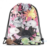 Funny Axolotls USB Charge Backpack men School bags Women bag Travel laptop