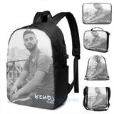 Funny Graphic Print Kendji Girac Gitano USB Backpack