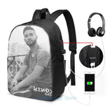 Funny Graphic Print Kendji Girac Gitano USB Backpack