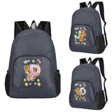 Foldable Backpack Ultralight Outdoor Daypack for Men Women Bear Letter Pattern