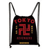 Japanese Anime Drawstring Bag Tokyo Revengers Backpack for Kids