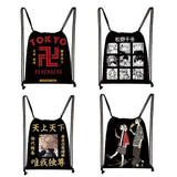 Japanese Anime Drawstring Bag Tokyo Revengers Backpack for Kids