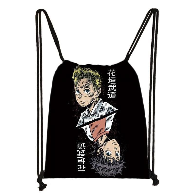 Japanese Anime Drawstring Bag Tokyo Revengers Backpack for Kids
