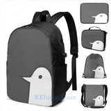 Funny Graphic Good Night Punpun USB Charge Backpack Men Women