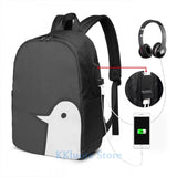 Funny Graphic Good Night Punpun USB Charge Backpack Men Women