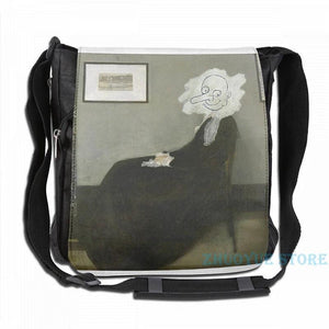 Funny Graphic Whistlers Mother Mr Bean USB Charge Backpack Men School Bag