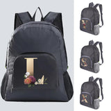 Foldable Daypack Ultralight Hiking Backpack Letter Print Schoolbag