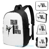 Funny Graphic Train like Boyka USB Charge Backpack