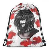 Funny Graphic Jeff the Killer USB Charge Backpack - School Travel Laptop Bag
