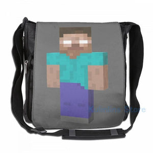 Funny Herobrine USB Charge Backpack School Travel Laptop Bag