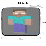 Funny Herobrine USB Charge Backpack School Travel Laptop Bag