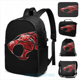 Thundercats USB Charge Backpack Travel Laptop Bag
