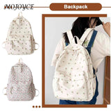 Women School Bag Flower Fresh Style Denim Nylon Small Fresh Handbags