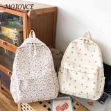 Women School Bag Flower Fresh Style Denim Nylon Small Fresh Handbags