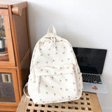 Women School Bag Flower Fresh Style Denim Nylon Small Fresh Handbags