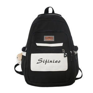 Girls Backpack Large Capacity School Bags for Teens Harajuku Student Bookbag
