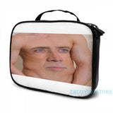 Nicolas Cage Graphic Print USB Charge Backpack - Ribcage Design