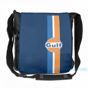 Gulf Oil USB Charge Backpack Travel Laptop Bag