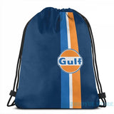 Gulf Oil USB Charge Backpack Travel Laptop Bag