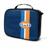 Gulf Oil USB Charge Backpack Travel Laptop Bag