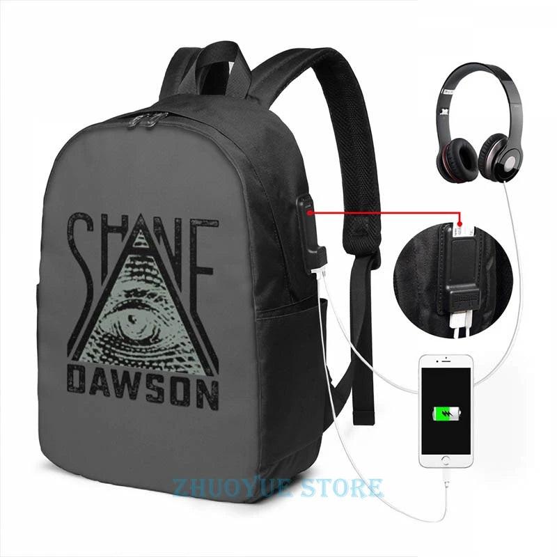 Shane Dawson All-Seeing Eye USB Charge Backpack Men Women Travel Laptop Bag