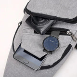 Canvas Chest Pack for Men Women Crossbody Shoulder Bags Messenger Bag