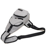 Canvas Chest Pack for Men Women Crossbody Shoulder Bags Messenger Bag