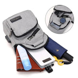 Canvas Chest Pack for Men Women Crossbody Shoulder Bags Messenger Bag