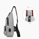 Canvas Chest Pack for Men Women Crossbody Shoulder Bags Messenger Bag