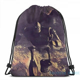 Iron Giant Running USB Charge Backpack School Travel Laptop Bag