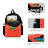 Morocco Flag School Bag Big Capacity Backpack Laptop 15 Inch