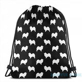 Funny Samoyed Silhouette USB Charge Backpack Men Women Travel Laptop Bag
